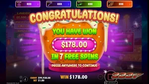 Tampilan visual slot Candy Pop yang penuh warna dan bertema permen