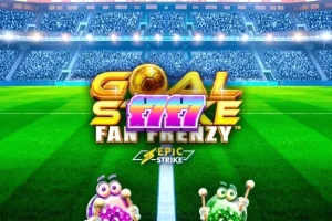 Tampilan visual stadion meriah dalam permainan slot Goal Strike Fan Frenzy