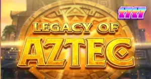 Tampilan visual mesin slot Legacy of Aztec dengan tema kuil kuno